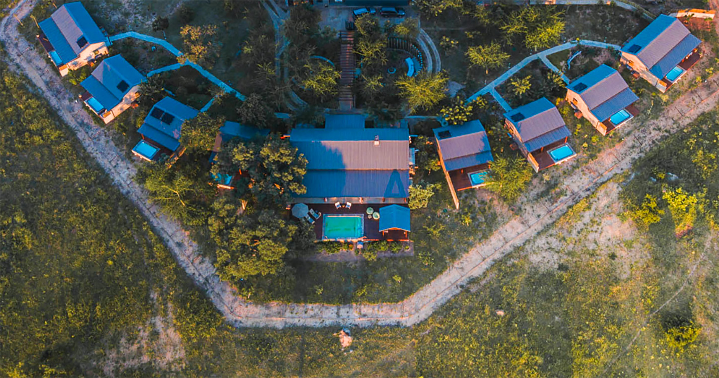 Aerial view of Walkers Plains Camp