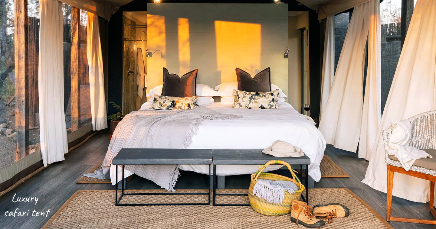 Bedroom at Simbavati River Lodge in Timbavati Game Reserve