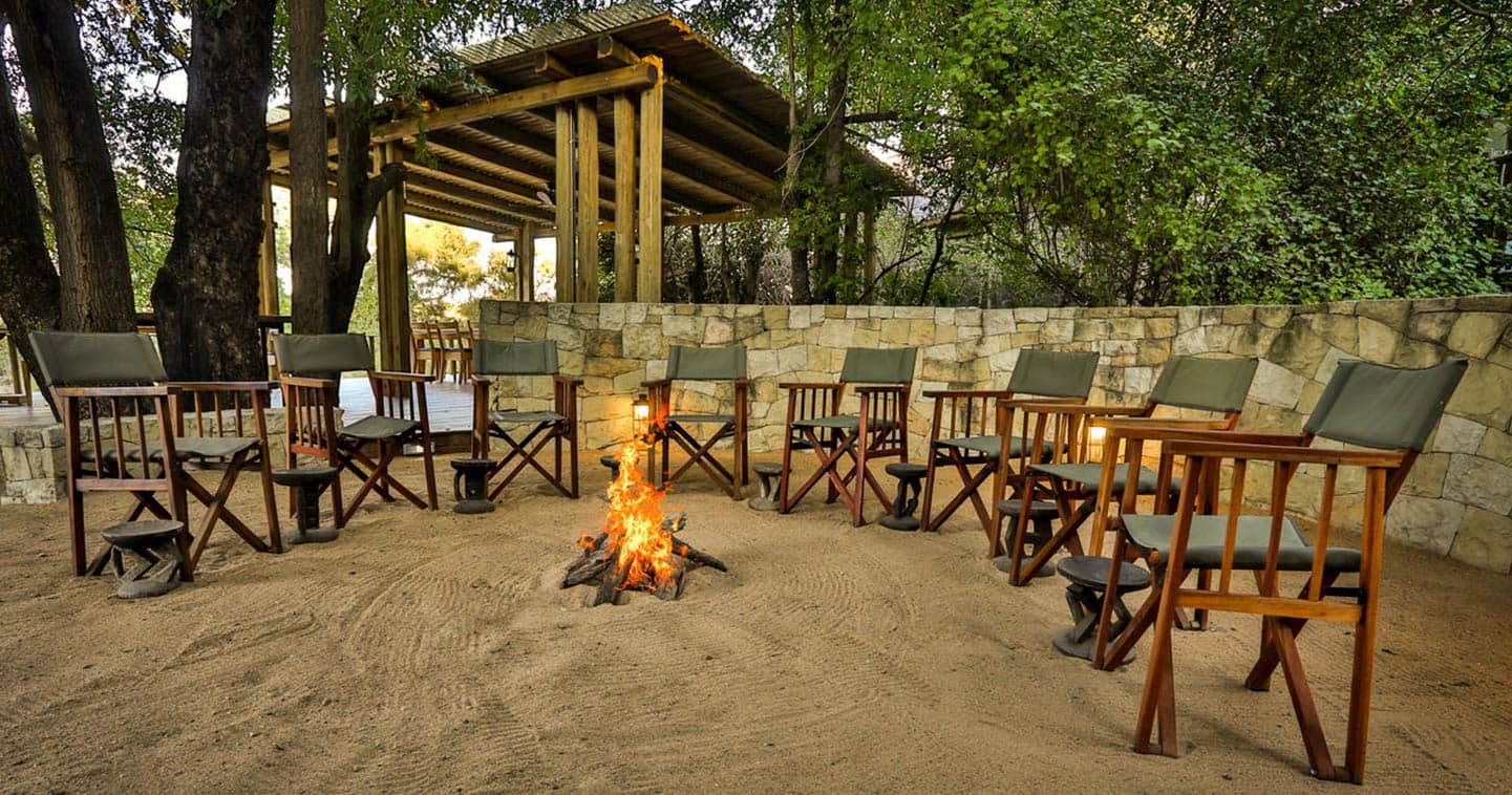Safari South Africa at Bateleur Camp in Timbavati - boma