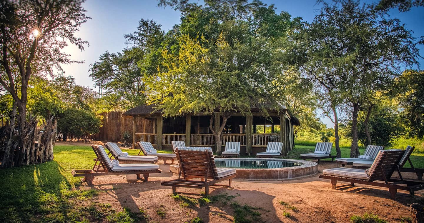 The pool at Shindzela Camp in the Timbavati